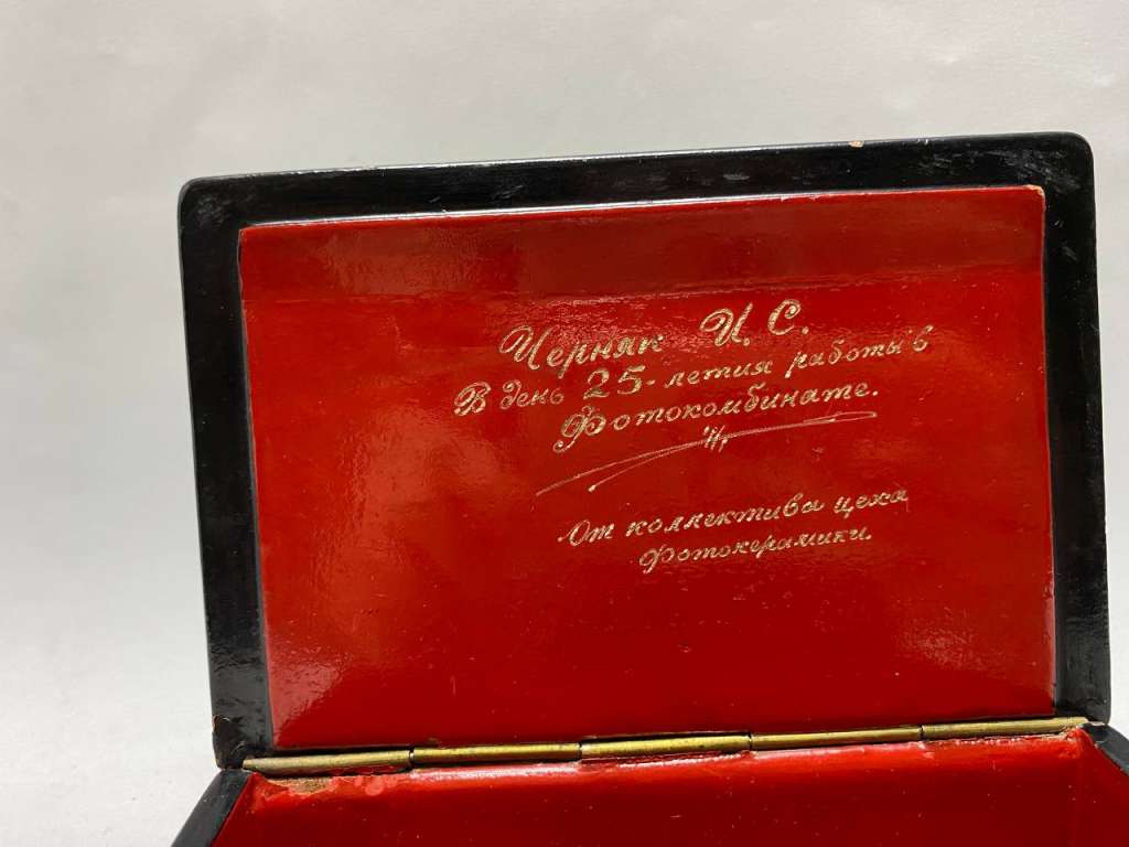 Сувенир шкатулка лаковая миниатюра