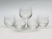 Рюмки стопки пиалы 5 штук хрусталь СССР 