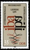 (1982-037) Марка Германия (ГДР) "Эмблема (2)"    Книжная выставка III O
