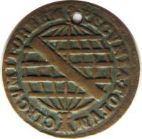 (№1749km159) Монета Бразилия 1749 год 5 Reacute;is
