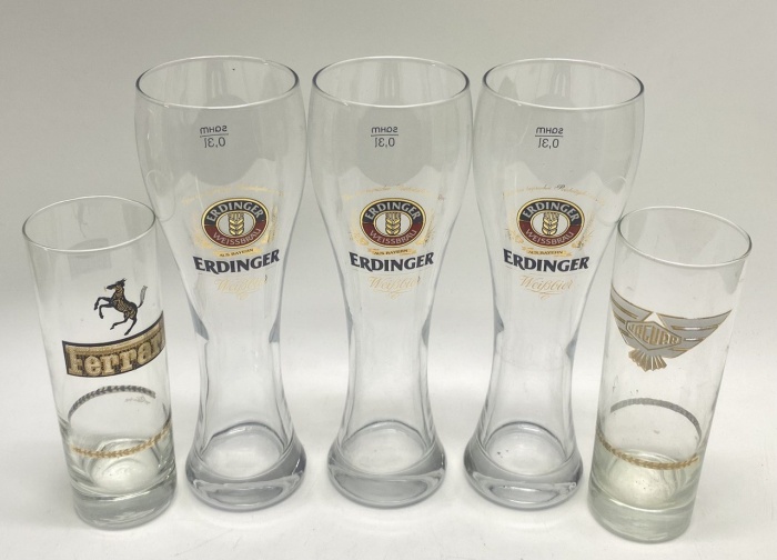 Бокалы + стаканы коллекционные Jaguar Ferrari Erdinger