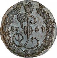 (1787, КМ) Монета Россия-Финдяндия 1787 год 1/2 копейки   Деньга Медь  VF