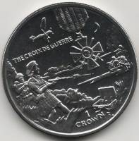 (2005) Монета Остров Мэн 2005 год 1 крона "Военный крест" Медь-Никель  UNC