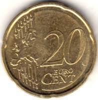 (2009) Монета Германия  2009 год 20 центов  2. Новая карта ЕС. Двор G  VF