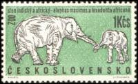 (1962-024) Марка Чехословакия "Слон"    Животные III Θ
