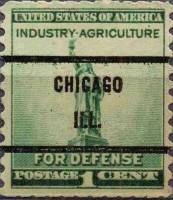 (№1940-495) Марка США 1940 год "Статуя Свободы", Гашеная