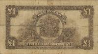 (№P-7) Банкнота Багамские острова 1930 год 1 Pound "Багамский фунт"