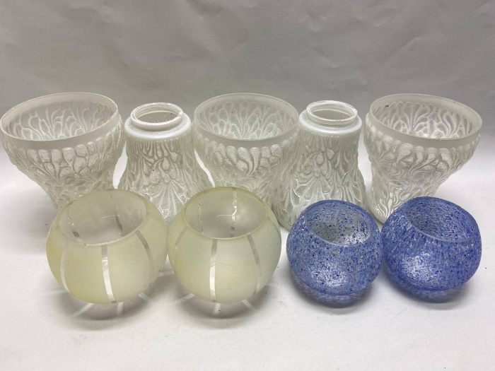 Плафоны для люстры 9 шт, три вида