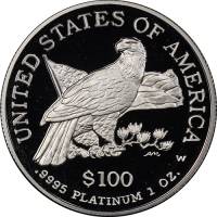 (2003) Монета США 2003 год 100 долларов   Платина (Pt)  UNC