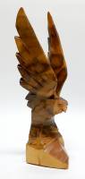 Деревянная скульптура "Орёл", высота 28 см., сломан клюв (сост. на фото)