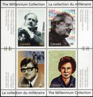 (№2000-47) Блок марок Канада 2000 год "Великие Мыслители", Гашеный