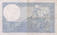 (№1939P-84a.3) Банкнота Франция 1939 год "10 Francs"