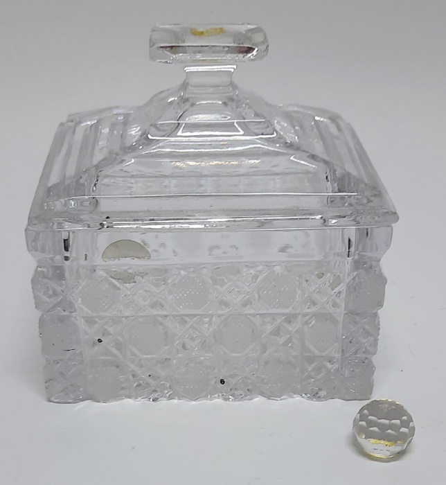 Шкатулка хрустальная, СССР (сост. на фото)