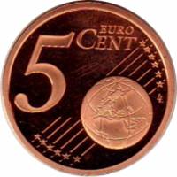 (2006) Монета Германия  2006 год 5 центов  Двор F  PROOF