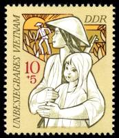 (1971-071) Марка Германия (ГДР) "Вьетнамцы"    Вьетнам III Θ
