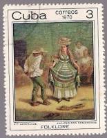 (1970-080) Марка Куба "Афро-кубинцы"    Афро-Кубинские картины III Θ