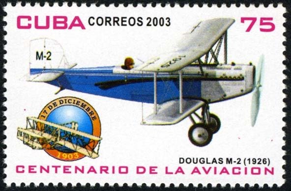 (№4571) Марка Куба 2003 год &quot;Дуглас М2&quot;, Негашеная
