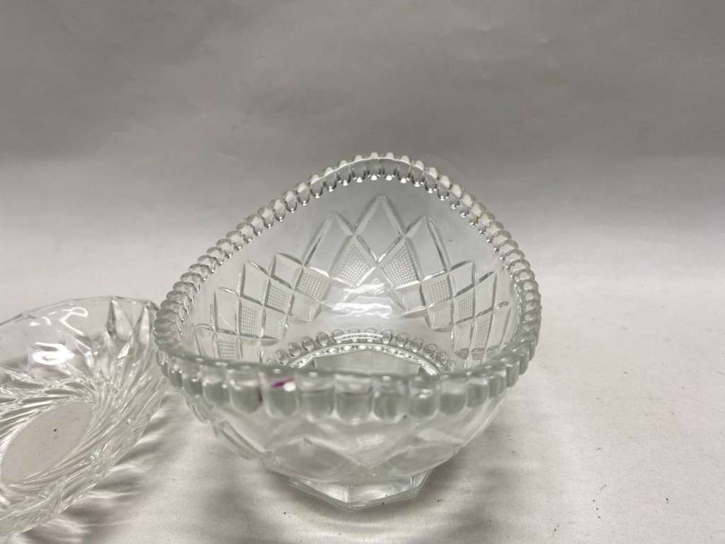 Салатник ладья и креманка хрусталь