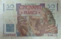 (№1946P-127a.2) Банкнота Франция 1946 год "50 Francs"