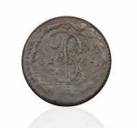 (1772, ЕМ) Монета Россия 1772 год 1/2 копейки   Деньга  VF