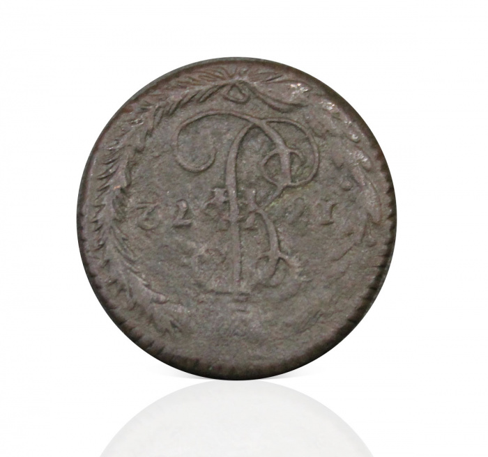 (1772, ЕМ) Монета Россия 1772 год 1/2 копейки   Деньга  VF