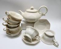 Чайный сервиз на 6 персон 13 предметов белый 
