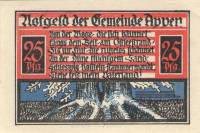 (№1921) Банкнота Германия 1921 год "25 Pfennig"