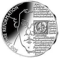 (2017) Монета Германия (ФРГ) 2017 год 20 евро "Мартин Лютер. 500 лет Реформации"  Серебро Ag 925  PR