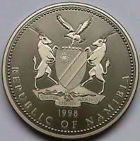 () Монета Намибия 1998 год 1  ""   Медь-Никель  UNC