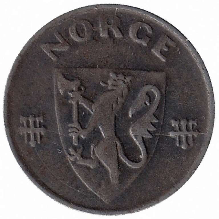 (1945) Монета Норвегия 1945 год 2 эре   Железо  XF
