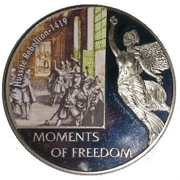 (2006) Монета Либерия 2006 год 10 долларов &quot;Гуситское восстание&quot;  Медь-Никель  UNC