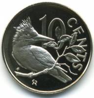 (1974) Монета Британские Виргинские острова 1974 год 10 центов "Птица"  Никель  PROOF