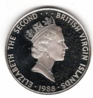 () Монета Британские Виргинские острова 1988 год 25  ""    AU