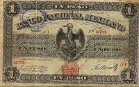 (№1882P-S249a.1) Банкнота Мексика 1882 год "1 Peso"