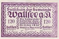 (№1920) Банкнота Австрия 1920 год "120 Heller"