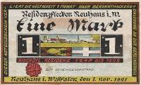 (№1921) Банкнота Германия 1921 год "1 Mark"