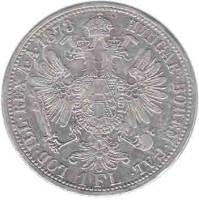  Монета Австро-Венгрия 1873 год      Серебро (Ag)  XF