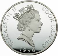 () Монета Острова Кука 1996 год 25  ""    AU
