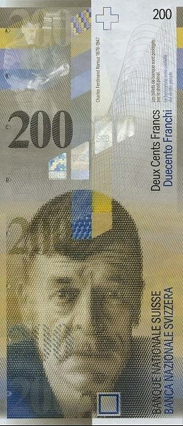 () Банкнота Швейцария 2013 год 200  &quot;&quot;   UNC