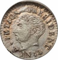 (№1817km14) Монета Гаити 1817 год 12 Centimes (Западные Республики)