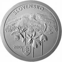 (№2010km112) Монета Словакия 2010 год 20 Euro (Национальный Парк Полонины)