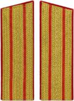 Погоны СССР "Офицерские, общевойсковые, 2 полосы" 16 см 