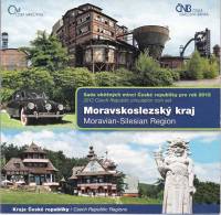 2012, 6 монет + жетон Набор Чехия 2012 год Моравско-Силезский край  Буклет