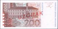 (,) Банкнота Хорватия 1993 год 200 кун "Степан Радич"   UNC