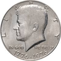 (1976d) Монета США 1976 год 50 центов   200 лет независимости Медь-Никель  UNC