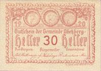 (№1920) Банкнота Австрия 1920 год "30 Heller"