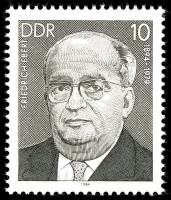 (1984-002) Марка Германия (ГДР) "Фридрих Эберт"    Известные личности II O
