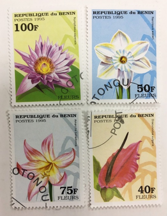 --  Набор марок Бенин 4 шт.  Гашёные , III Θ