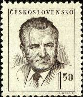 (1948-024) Марка Чехословакия "К. Готвальд (Коричневая)"    Президент Готвальд (Стандартный выпуск) 