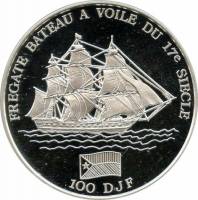 () Монета Джибути 1994 год 100  ""   Биметалл (Серебро - Ниобиум)  UNC